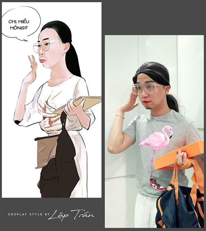 Chủ nhân bộ ảnh nói sau khi được bạn bè ủng hộ từ lần hóa trang thành Selena Gomez, anh tiếp tục thực hiện những bức ảnh khác, đều đặn một ảnh/tuần. "Trong tuần đấy mình thấy nhân vật nào được nhiều người quan tâm hoặc đang là trào lưu thì mình sẽ cosplay. Vật dụng cũng rất đơn giản, cứ tận dụng những thứ trong nhà, vừa hài hước lại đỡ tốn kém", anh cho biết.