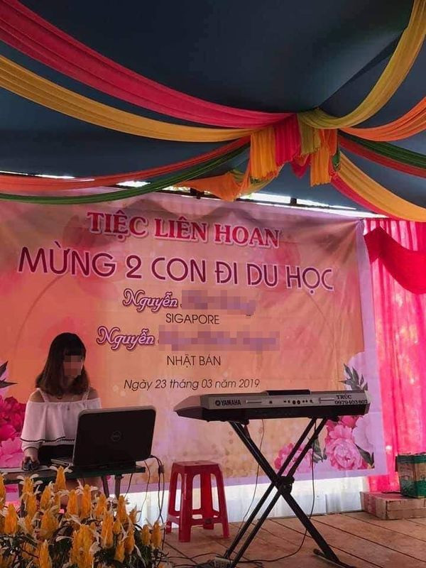 Buoi tiec lien hoan mung con di du hoc bat ngo gay tranh cai