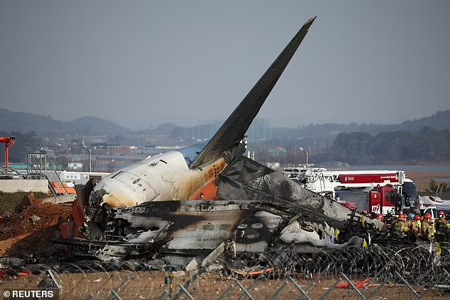 Giới chức Hàn Quốc đã mở cuộc điều tra nguyên nhân vụ tai nạn, nhưng cho biết có thể mất nhiều tháng, thậm chí nhiều năm để ra kết luận cuối cùng. Ảnh: Reuters.