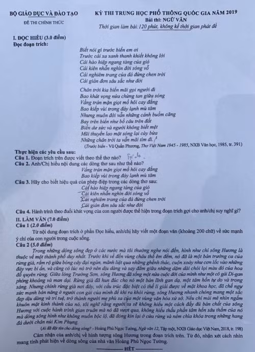 Phan tich de Ngu van THPT Quoc gia 2019: Hay va phan loai cao