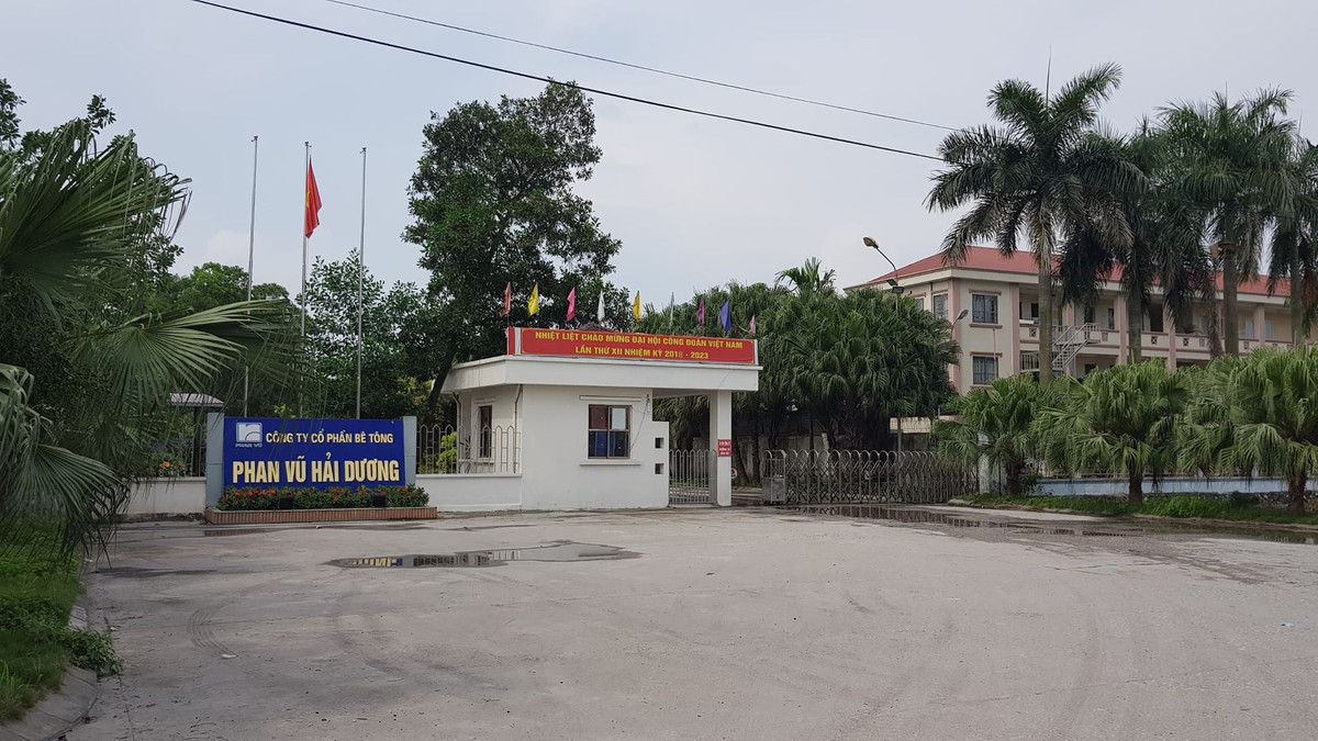 Cong ty Be tong Phan Vu Hai Duong bi phat 120 trieu vi xa thai