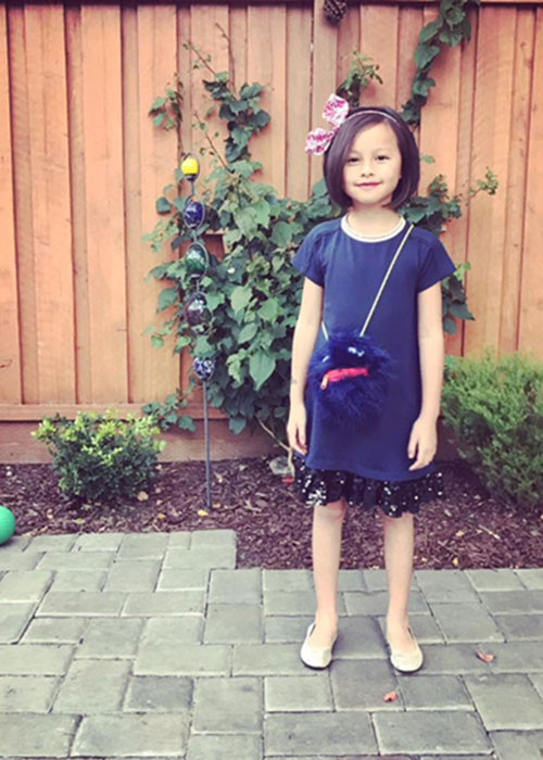 Bé Valentina là con gái thứ hai của Ngọc Thúy và đại gia Đức An. Cô nhóc sinh năm 2008 và có tên thân mật là Boba.