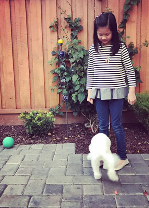 Bé Angelina là con gái đầu lòng của Ngọc Thúy và đại gia Đức An. Cô nhóc sinh năm 2007.