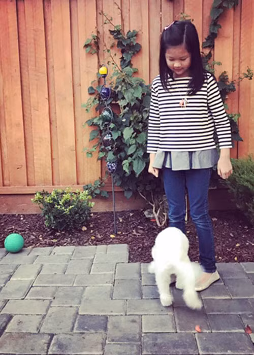 Bé Angelina là con gái đầu lòng của Ngọc Thúy và đại gia Đức An. Cô nhóc sinh năm 2007.