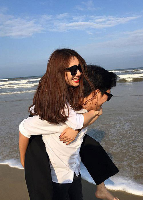 Nhã Phương là người bạn gái đầu tiên mà Trường Giang công khai với khán giả. Ảnh: FBNV