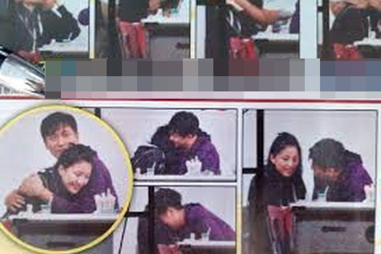 Năm 2011, diễn viên Mã Đức Chung vướng ồn ào sàm sỡ diễn viên Trần Gia Hoàn. Thời điểm này, Trương Tiểu Lan vẫn đứng về phía ông xã. Ảnh: Zing