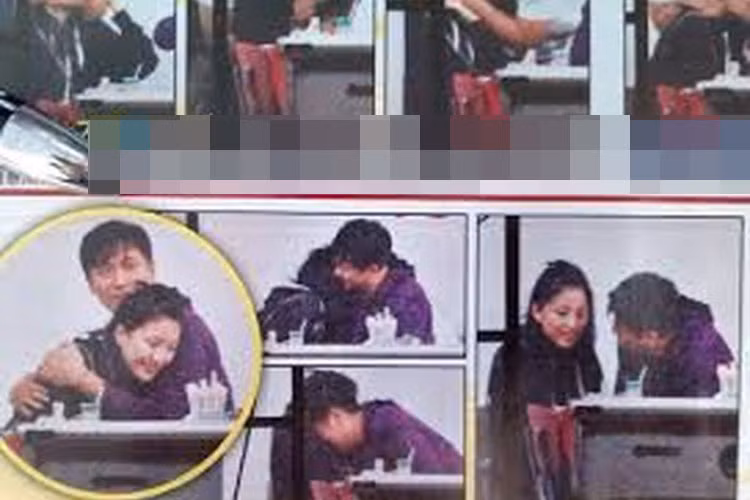 Năm 2011, diễn viên Mã Đức Chung vướng ồn ào sàm sỡ diễn viên Trần Gia Hoàn. Thời điểm này, Trương Tiểu Lan vẫn đứng về phía ông xã. Ảnh: Zing