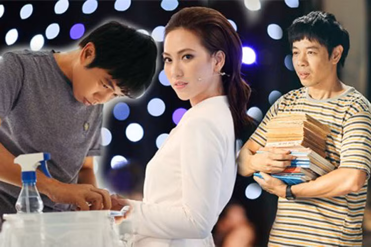 Nội dung phim “Chàng vợ của em” kể về mối quan hệ tréo ngeo giữa cô nàng công sở bận rộn, không giỏi việc nhà với chàng chủ tiệm sách cũ rất đảm đang. Ảnh: Hanoimoi