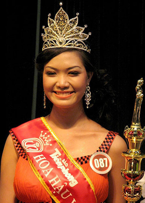 Khi vừa đăng quang, Hoa hậu Thùy Dung không được đánh giá cao về nhan sắc từ phía công chúng. Ảnh: Nguoitieudung