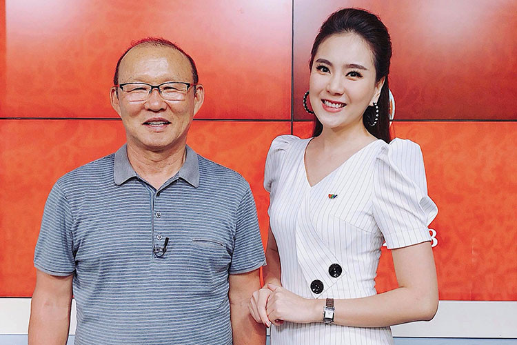 MC thời tiết Mai Ngọc gửi lời cảm ơn đến thầy trò HLV Park Hang-seo.