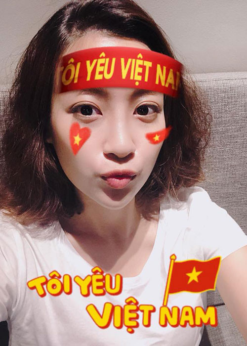 Đỗ Mỹ Linh bày tỏ niềm vui trước chiến thắng của Olympic Việt Nam.