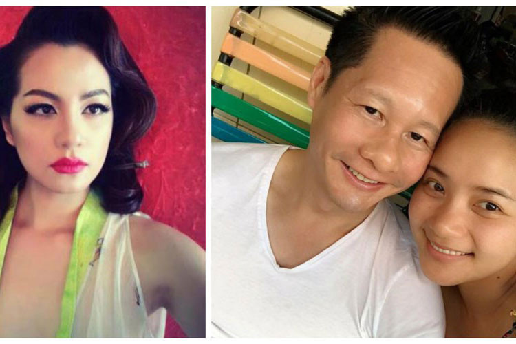 Khi Ngọc Thúy và chồng cũ đều yên bề gia thất, hai người vẫn gây ồn ào. Thời điểm đính hôn với Phan Như Thảo, đại gia Đức An "dằn mặt" vợ cũ để bảo vệ người mới. Ảnh: Danviet