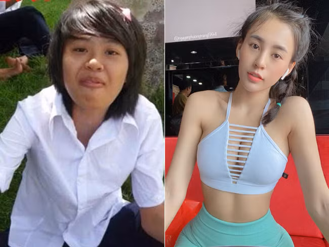 Nguyễn Phương Trang (28 tuổi, quê Phan Thiết) từng nổi như cồn với màn "lột xác" ngoại hình ngoạn mục. Từ một cô gái có vẻ ngoài xuề xoà, làn da đen đúa, cô nàng trở nên xinh đẹp, gợi cảm, gây ấn tượng mạnh với vóc dáng nóng bỏng.