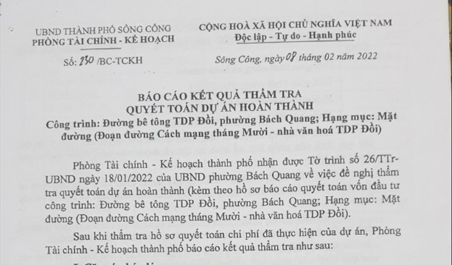 Thai Nguyen: Nhung nghi van quanh doan duong thi cong xuong cap o Song Cong