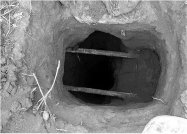 Ban đầu, ông nghĩ rằng tổ tiên đã đến mang tin vui, nhưng sau khi kiểm tra, ông nhận ra rằng có những hố lớn xung quanh khu mộ và đây không phải là hiện tượng siêu nhiên.