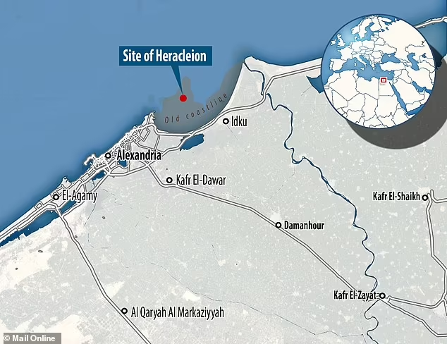 Các công nghệ thăm dò địa vật lý mới đã được sử dụng để tìm thấy ngôi đền và các báu vật này được chôn dưới lớp đất sét dày vài mét.