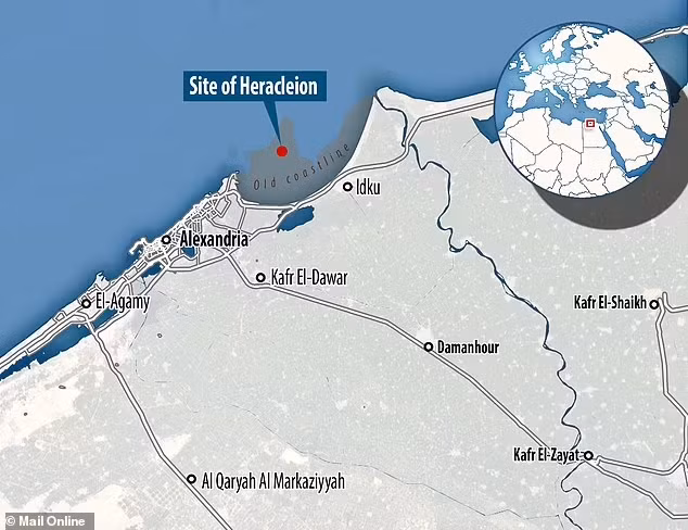 Các công nghệ thăm dò địa vật lý mới đã được sử dụng để tìm thấy ngôi đền và các báu vật này được chôn dưới lớp đất sét dày vài mét.