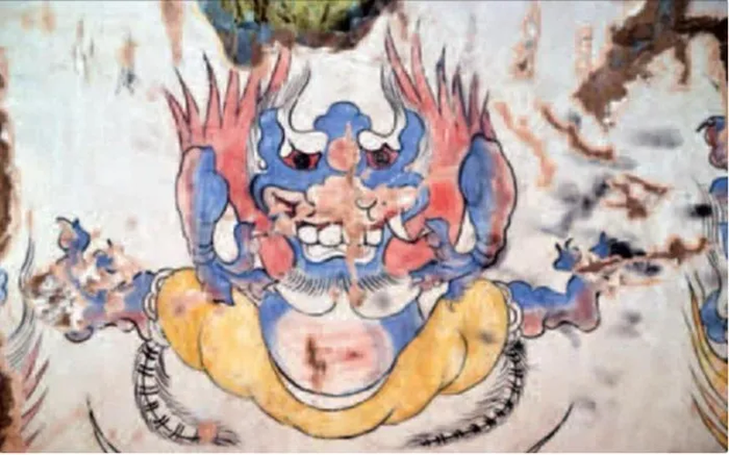 Hoảng sợ ban đầu, nhóm chuyên gia sau đó nhận ra rằng đó chỉ là một bức tranh tường, vẫn giữ nguyên và có vẻ được bảo quản tốt.