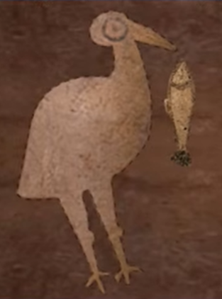 Trong số những đồ cổ mà ông An tìm được, có một lọ gốm với hình vẽ con cò và một chiếc rìu đá đặc biệt quan trọng.