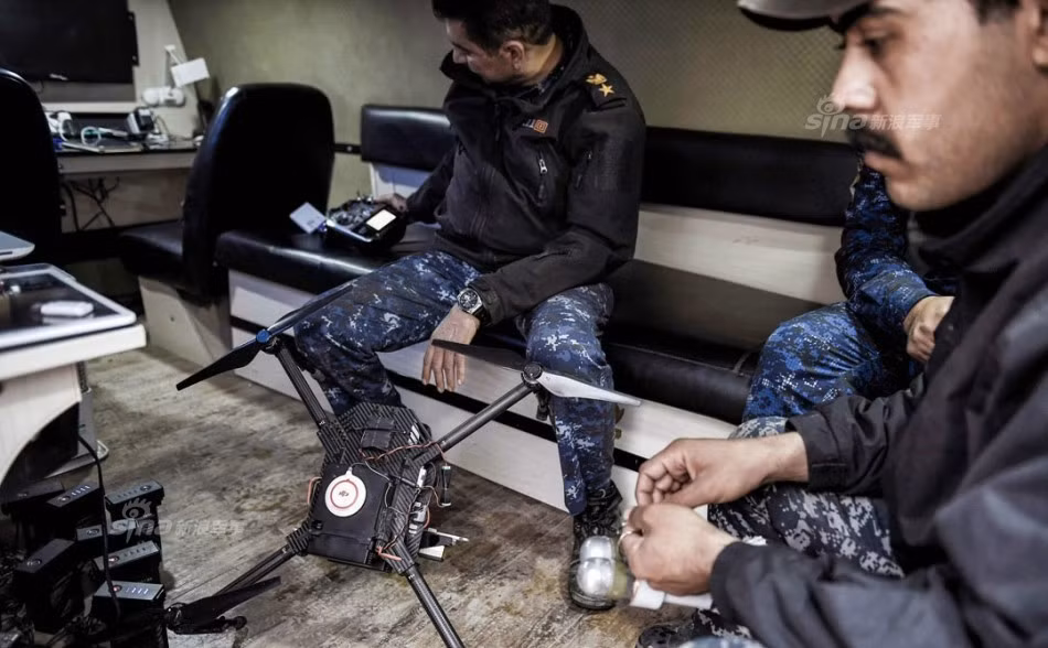 Các loại 5 ném bom được phía lực lượng Quân đội Iraq sử dụng có kích thước lớn hơn. Kích thước lớn hơn đồng nghĩa với việc các loại máy bay này sẽ bay được xa hơn, lâu hơn và mang được trọng tải lớn hơn. Nguồn ảnh: Sina.