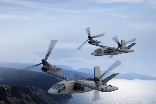 Từ yêu cầu này, các nhà khoa học quân sự đưa ra giải pháp trực thăng cánh lật. Với thiết kế khác lạ này máy bay có thể bay nhanh nhưng những máy bay cánh bằng thông thường, trong khi vẫn có thể cất hạ cánh thẳng đứng. Nguồn ảnh: Flightglobal