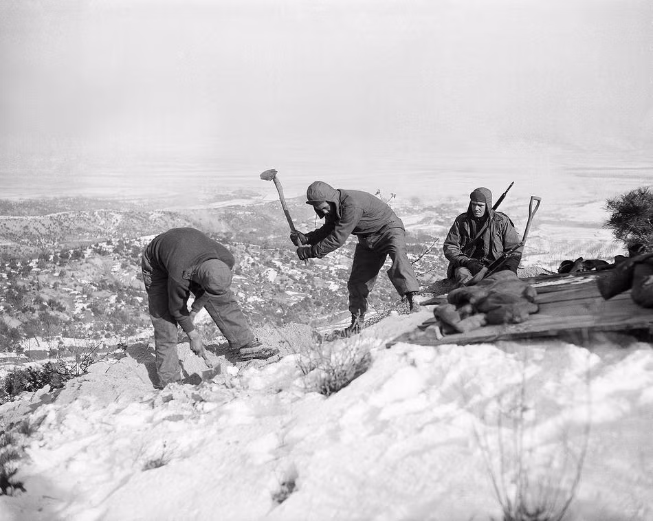 Mùa đông ở Triều Tiên được lính Mỹ đánh giá là khắc nghiệt hơn cả mùa đông trên chiến trường châu Âu trong Chiến tranh Thế giới thứ 2. Nguồn ảnh: Foto.