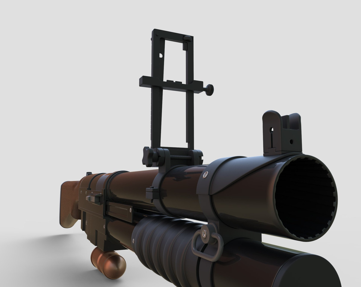 China Lake sử dụng cơ chế nạp đạn kiểu bơm. Súng chứa được 4 quả đạn, 3 quả nằm trong ống đạn phía trên nòng súng và một quả nằm sẵn trong nòng. Khe nạp đạn nằm ở phía sau ống đạn và phía dưới thân súng. Nguồn ảnh: ArtStation