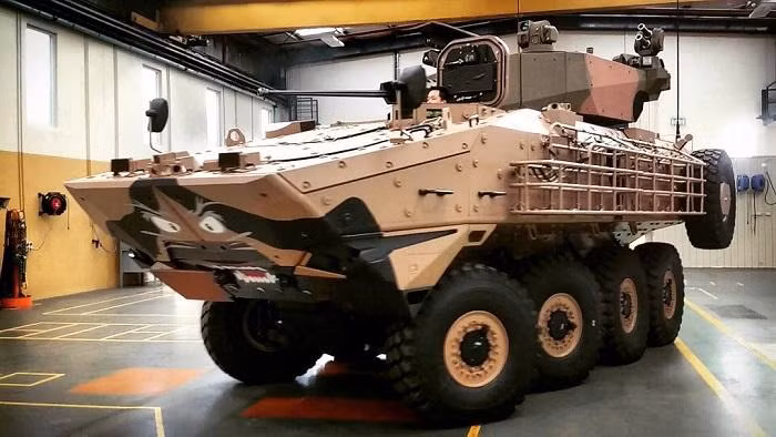 Terrex 3 được công khai lần đầu trong năm 2016. Mẫu xe bọc thép chở quân này đã được đưa vào danh sách đấu thầu trong chương trình mua sắm xe trinh sát bọc thép của quân đội Australia. Ảnh: Israel defense