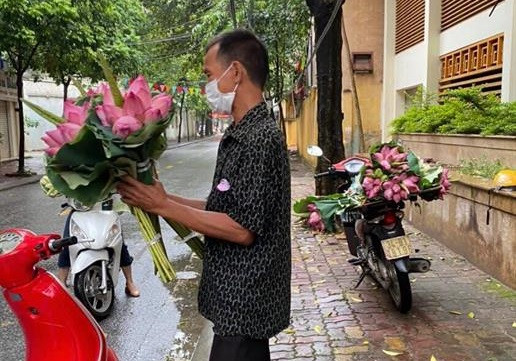 Nguoi nong dan Hai Duong ban hoa bi phat nang va buc tam thu tu khu cach ly