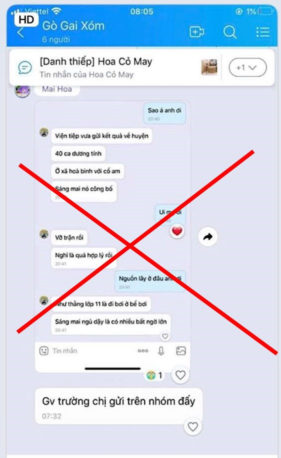 “40 ca duong tinh tai huyen Vinh Bao” la thong tin sai su that