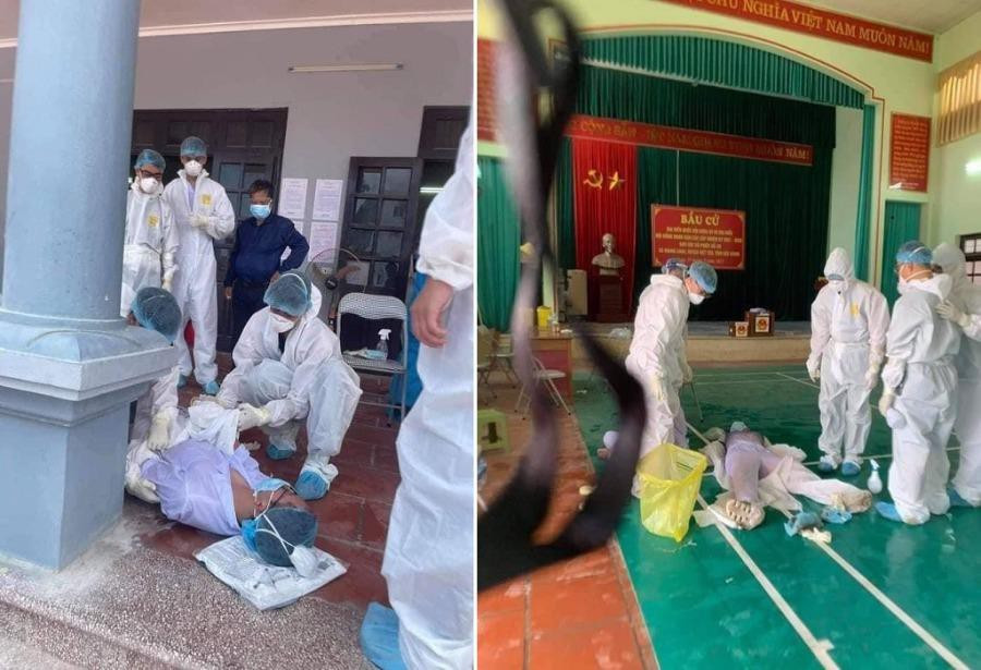 Thứ trưởng Bộ Y tế Nguyễn Trường Sơn mới đây, cho biết 700 nhân viên y tế liên tục đi lấy mẫu test nhanh hằng ngày cho người dân Bắc Giang, nắng nóng khắc nghiệt khiến nhiều nhân viên y tế bị ngất.