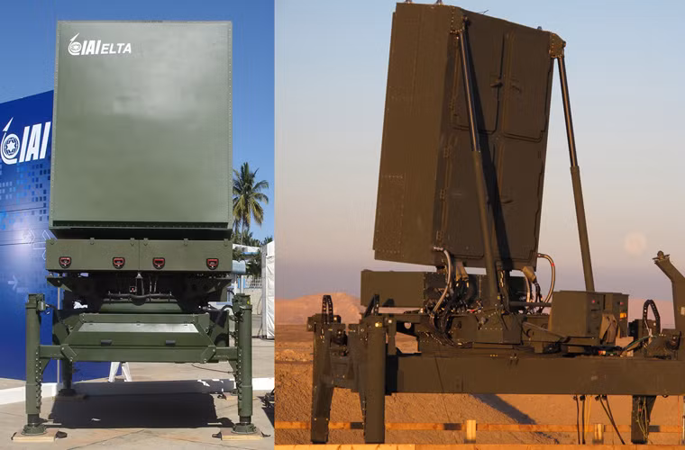 ELM-2084 là đài radar mạng pha chủ động (AESA) 3 tham số được trang bị cho tổ hợp tên lửa phòng không SPYDER-MR, Iron Dome và David's Sling làm nhiệm vụ bắt bám mục tiêu, chỉ thị mục tiêu cho hỏa lực của tổ hợp phòng không. Nguồn ảnh: Trishul-trident