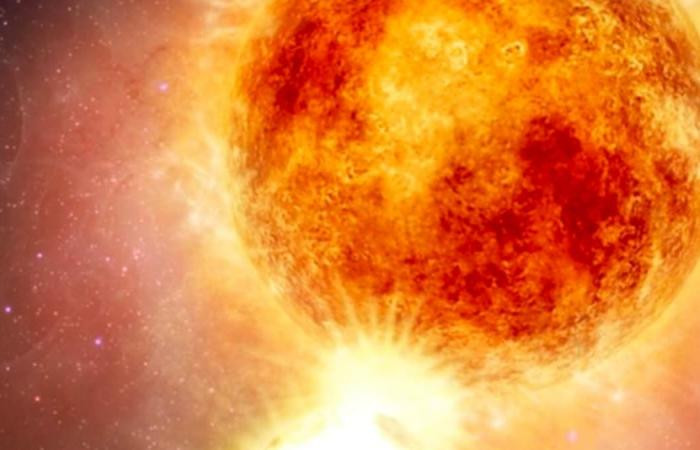 Sao Betelgeuse trên bầu trời giống như một điểm sáng rực rỡ đính trên vai chàng thợ săn - tức hình dáng mà chòm Orion tạo nên.