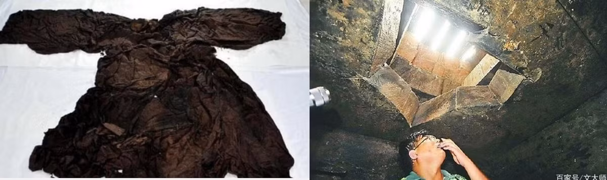 Từ đây, các chuyên gia lần tìm các sử liệu, ghi chép và phát hiện quận Định Đào từng là thái ấp của 7 vị Định Đào Vương - các quý tộc được triều đình ban cấp đất đai. Sau một thời gian kiểm tra, nghiên cứu các tư liệu cộng với các cổ vật trong mộ cổ, họ xác định chủ nhân lăng mộ này là mẹ của Hán Ai Đế Lưu Hân - Đinh Thái hậu (tên húy Đinh Cơ).