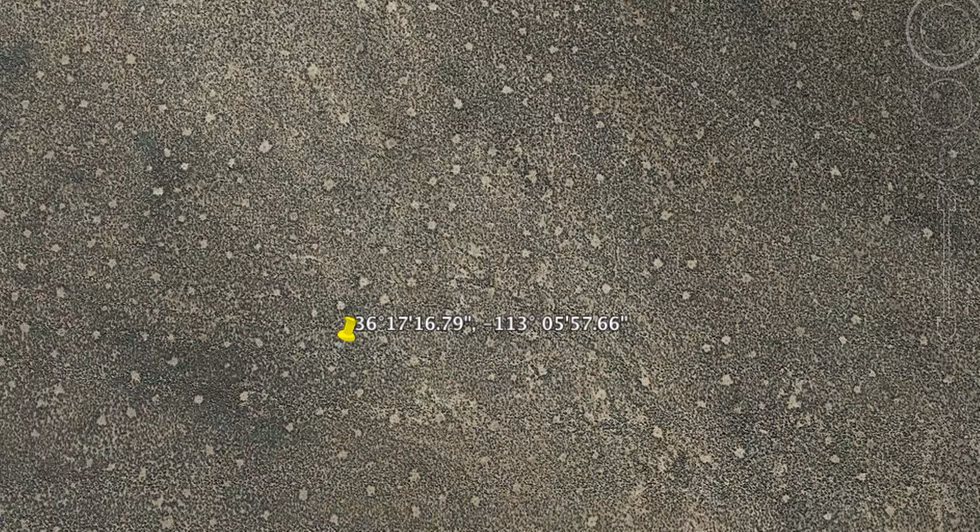 Vùng đất giống như nổi mụn cám này là ảnh Google Earth chụp tại khu vực gần một núi lửa ở phía bắc khu vực Hẻm núi lớn (Grand Canyon) thuộc bang Arizona, Mỹ. Những lấm chấm trên mặt đất là những đụn đất nhỏ do đàn kiến thợ tạo ra. Loài kiến này có thể xây tổ cao đến 1,2m.