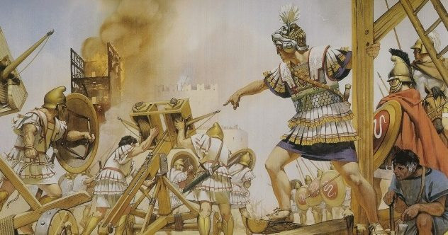 Vũ khí Cheirosiphon được binh sĩ Đông La Mã sử dụng hiệu quả trong phòng thủ, đốt cháy các tháp vây được làm bằng gỗ của quân địch.