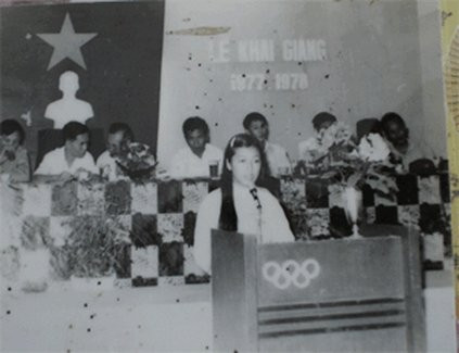 Lễ khai giảng được tổ chức trang nghiêm tại Đại học Thể dục - thể thao năm học 1977 - 1978.