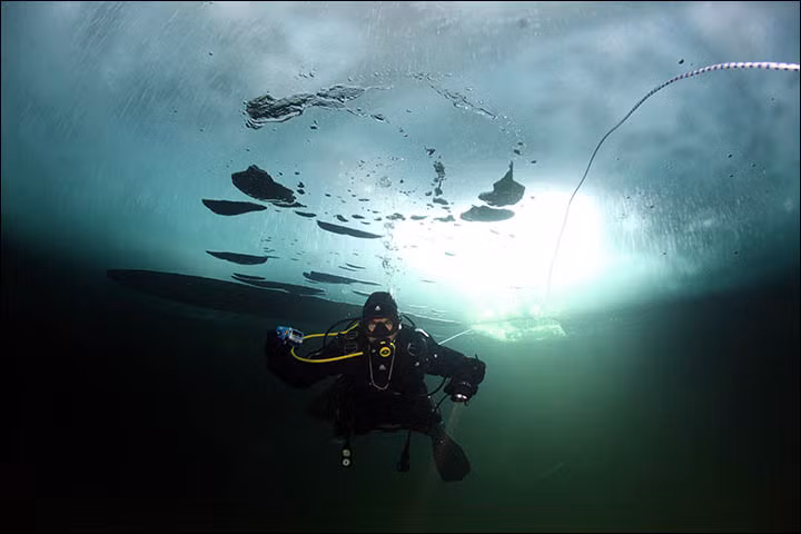 Vào những năm 1980, các nhà nghiên cứu Liên Xô đã ghi nhận được một vật thể bí ẩn chuyển động dưới lòng hồ Baikal. Tuy nhiên, họ không thể xác định được đó là loài nào.