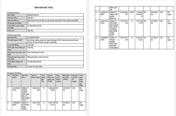 BR-VT: Cty Nguyễn Thái Bình chờ kết quả 5 gói thầu tại Long Điền - Hình 4 BR-VT: Cty Nguyen Thai Binh cho ket qua 5 goi thau tai Long Dien-Hinh-4