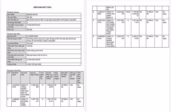 BR-VT: Cty Nguyen Thai Binh cho ket qua 5 goi thau tai Long Dien-Hinh-4