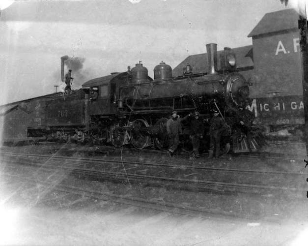 Tàu hơi nước ở Michigan năm 1890.