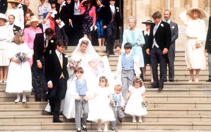 Đám cưới con gái Công tước xứ Kent Helen Windsor và Timothy Taylor ngày 18/7/1992.
