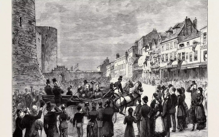 Đám cưới Hoàng tử Leopold, Công tước Albany, và Công chúa xứ Waldeck và Pyrmont Helena ngày 27/4/1882.