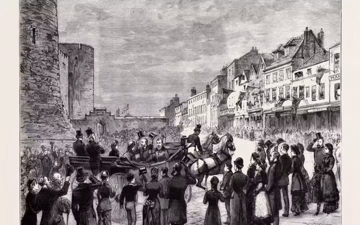 Đám cưới Hoàng tử Leopold, Công tước Albany, và Công chúa xứ Waldeck và Pyrmont Helena ngày 27/4/1882.