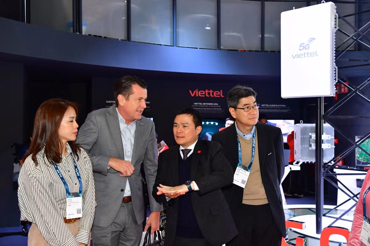 Viettel giới thiệu 22 sản phẩm thuộc ba nhóm: hạ tầng mạng lưới, nền tảng số và ứng dụng số. (Ảnh: Viettel Group)