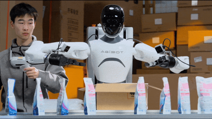 Trung tâm Thu thập Dữ liệu Robot Zhiyuan tại Thượng Hải là trung tâm đào tạo robot quy mô lớn duy nhất trên thế giới, nơi hàng nghìn robot được huấn luyện để thực hiện các nhiệm vụ thường ngày. (Ảnh: sohu)