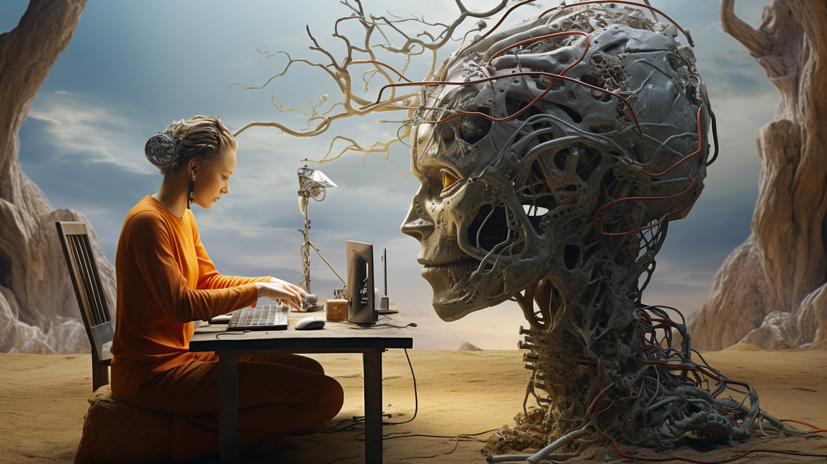 Ông tin rằng AI đang phát triển với tốc độ vượt xa trí thông minh sinh học và trong tương lai gần, nó có thể vượt qua con người về mọi mặt. (Ảnh: Kadaxis)