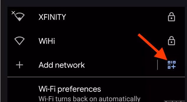 3. Đăng nhập WiFi bằng mã QR (Android): Vào Cài đặt > Kết nối > WiFi, chọn biểu tượng mã QR.
