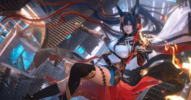 Natsume, một nữ coser nổi tiếng với hơn 2 triệu người theo dõi trên Weibo và X, gây ấn tượng nhờ khả năng cosplay đỉnh cao và thần thái xuất sắc. (Ảnh: Gamek)