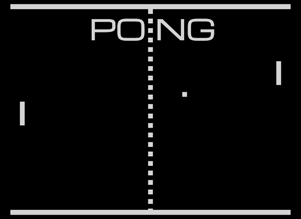 1. Pong (1972) – "Cha đẻ" của game hiện đại, biểu tượng khởi nguồn ngành công nghiệp tỷ đô, đưa game từ phòng thí nghiệm ra ngoài đời thực. (Ảnh: freepong.org)